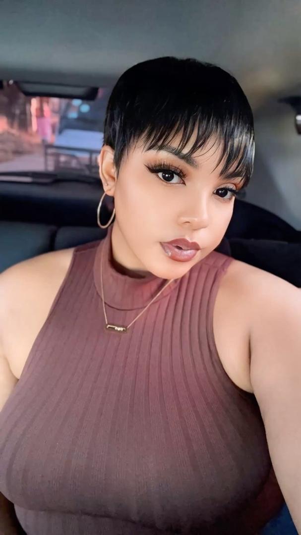Black Pixie Cut Wig