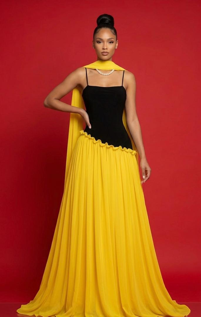 Women's Drop Waist Gown