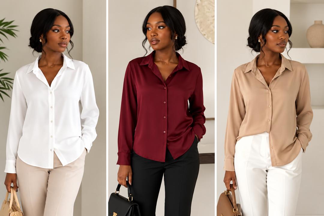 Classic Satin Button Shirt