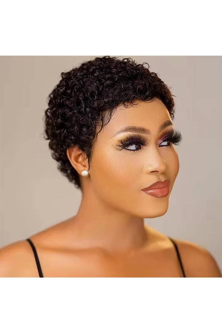 Curly Crop Pixie Wig