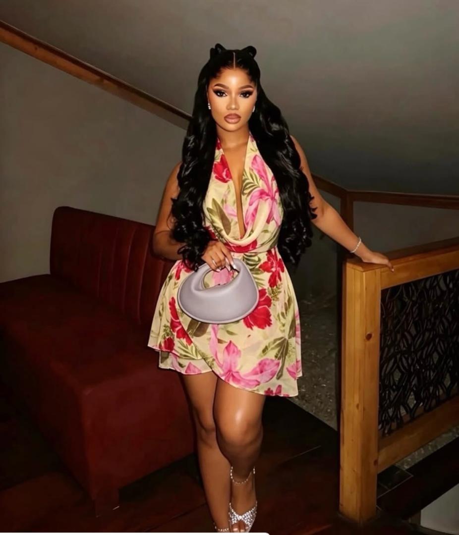Floral Halter Mini Dress