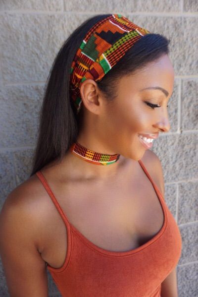 Kente Headband and Choker Set