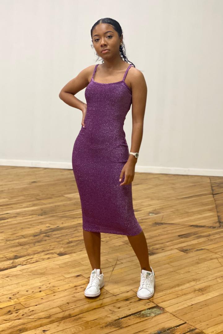 Women's Sleeveless Sequin Bodycon Dress