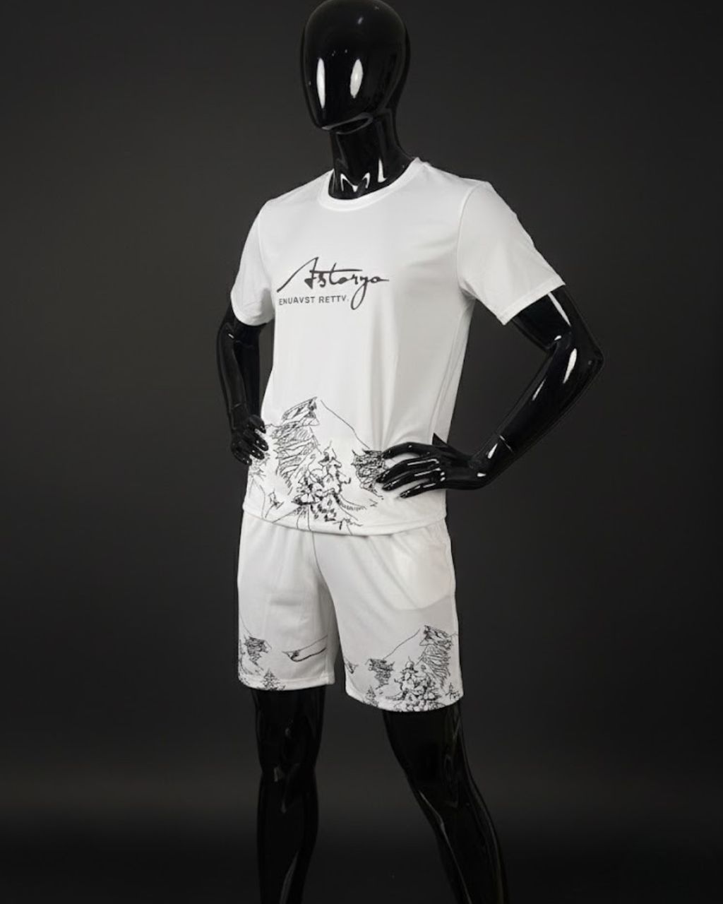 Unisex Two-Piece Top and Shorts