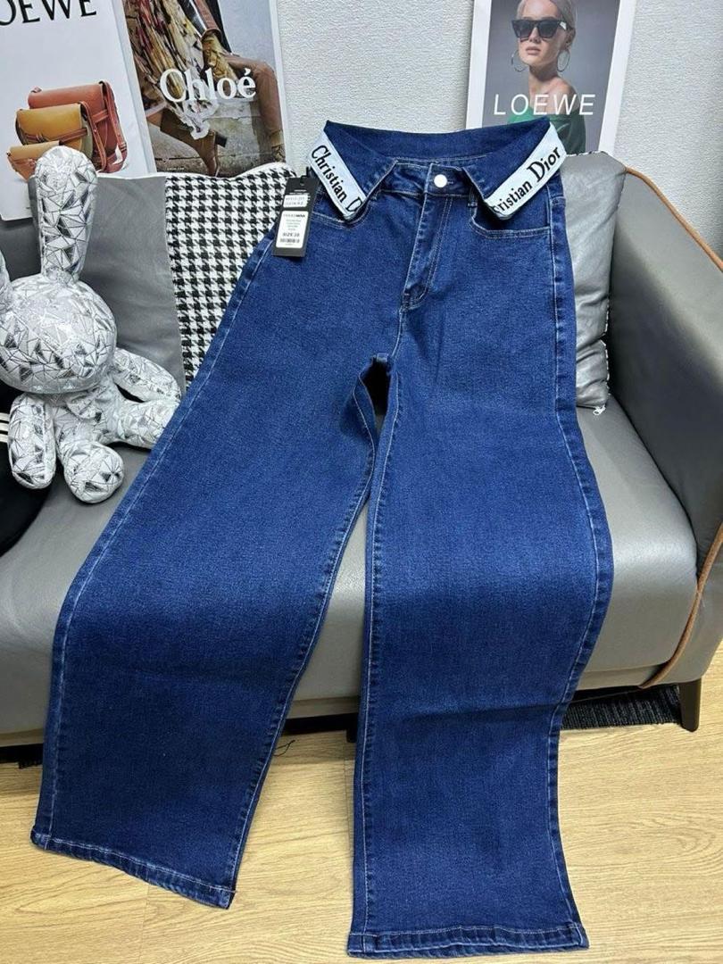 Christian Dior Signature Wide‑Leg Denim Jeans