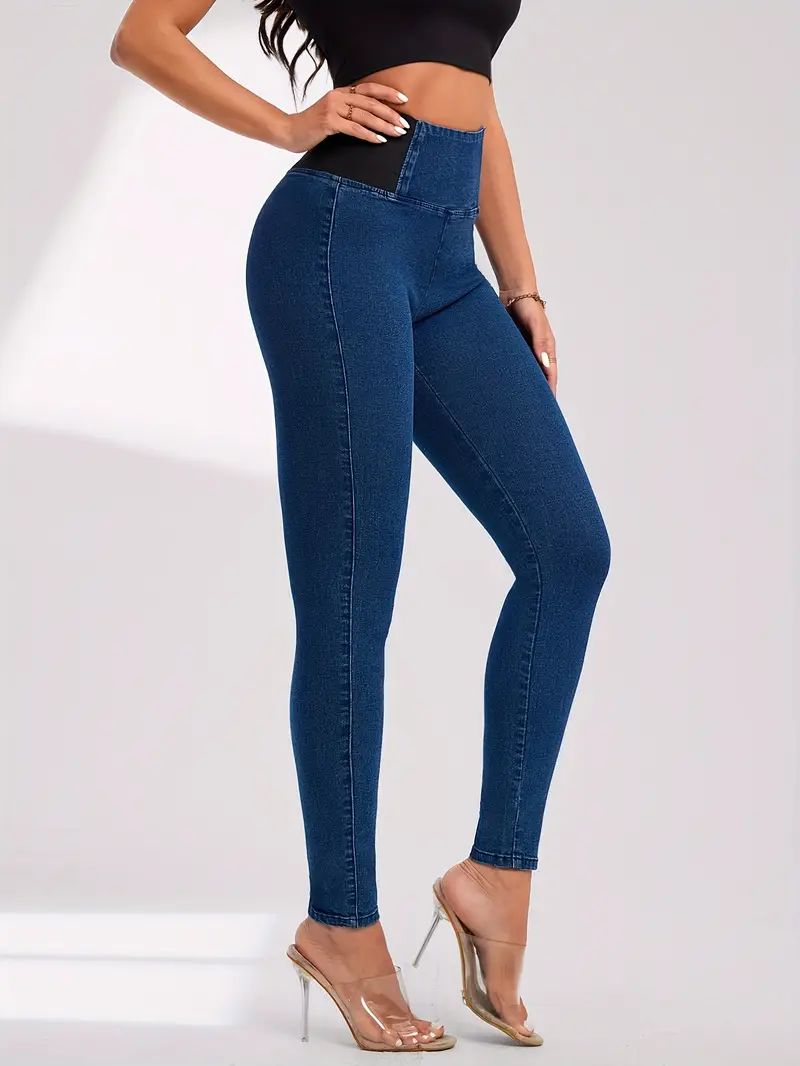 High-Waist Stretch Jeans