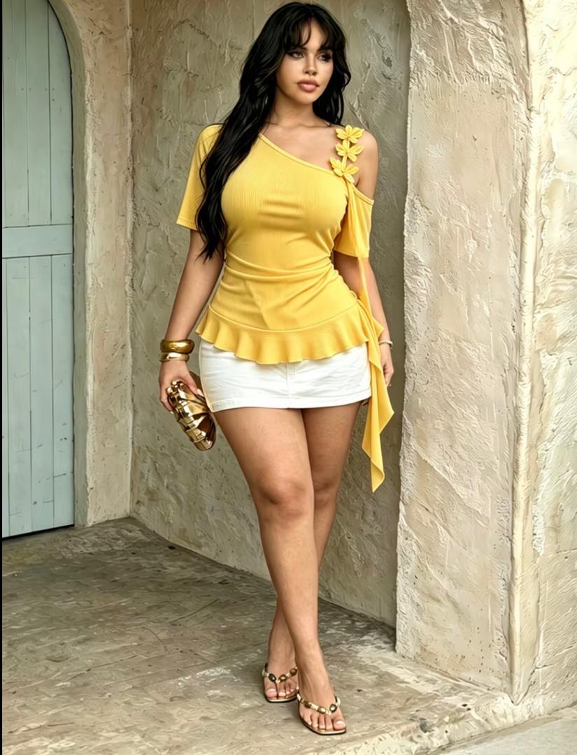 Ladies Beige Top