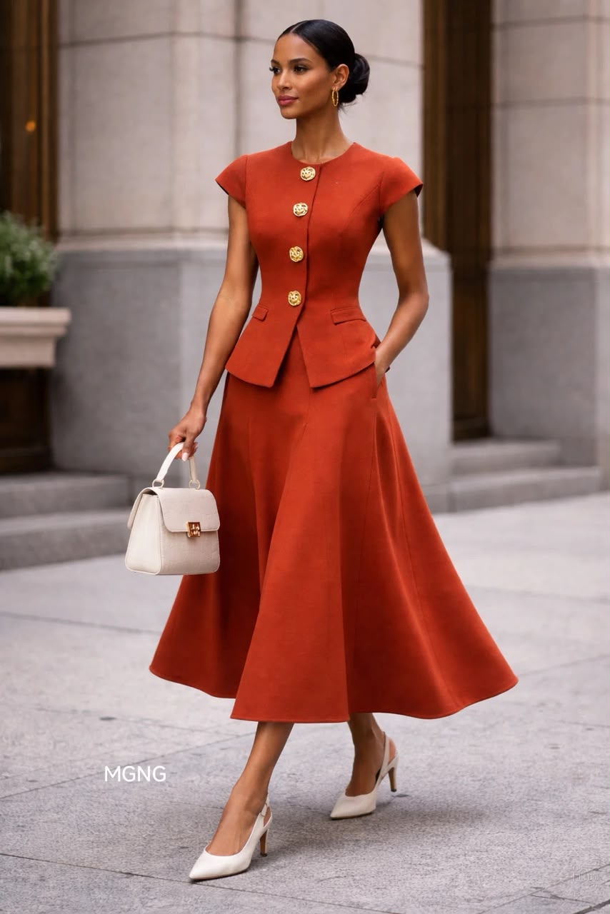 Ladies Elegant Skirt Suit Set