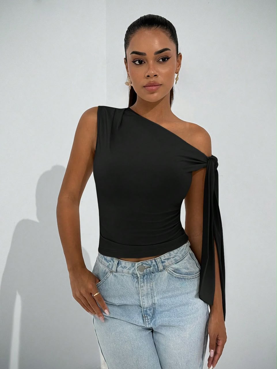 Women's Asymmetrical One-Shoulder Top