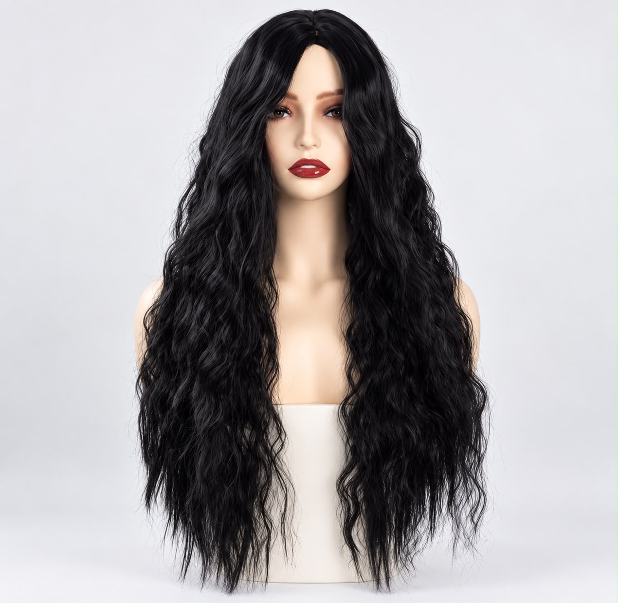 Long Wavy Black Wig