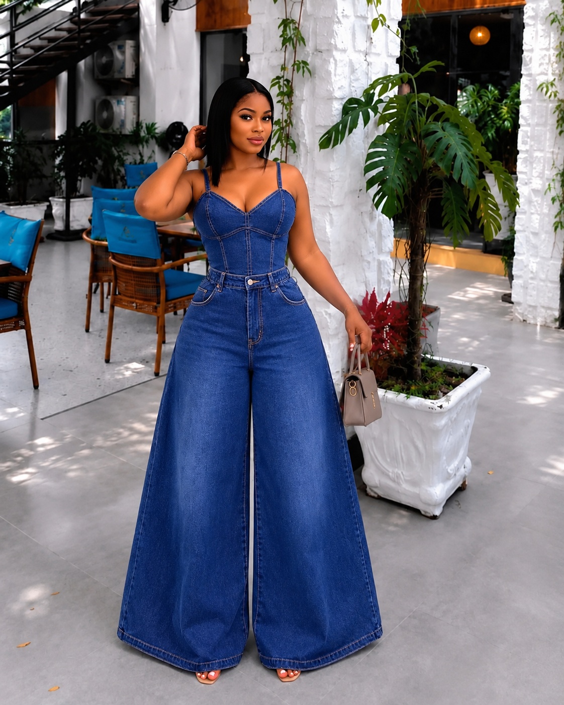 Women’s High-Waist Wide-Leg Baggy Jeans