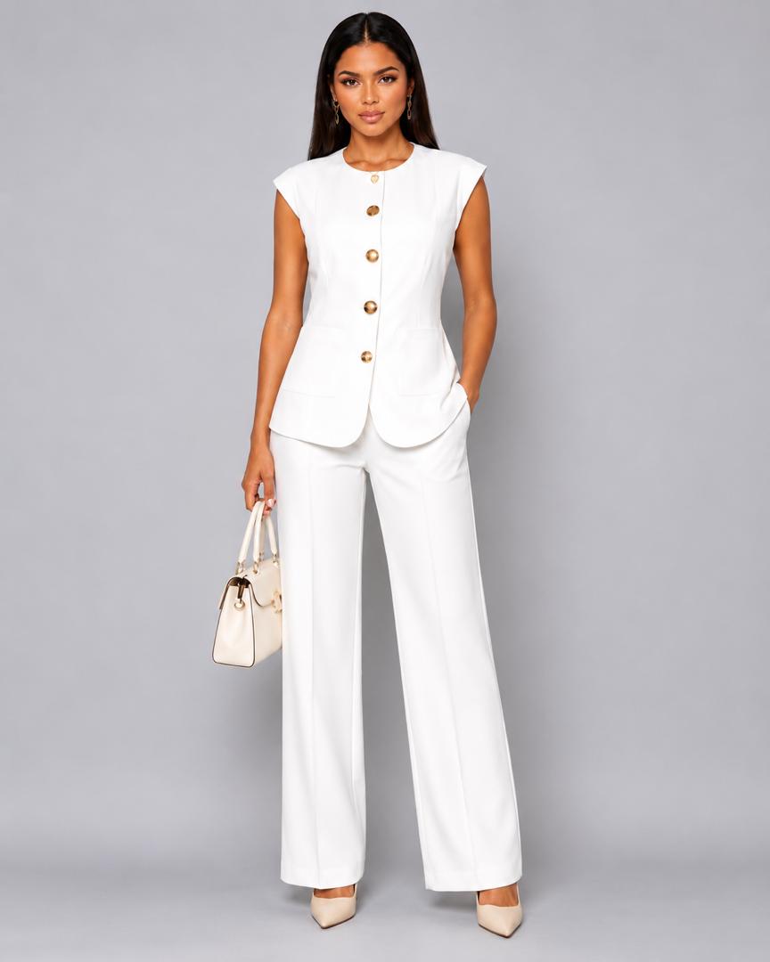 Sleeveless Trouser Set