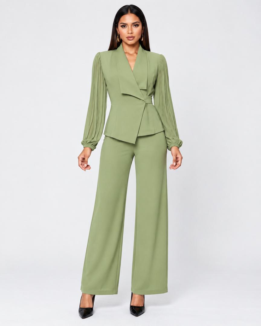 Wrap Blazer Suit