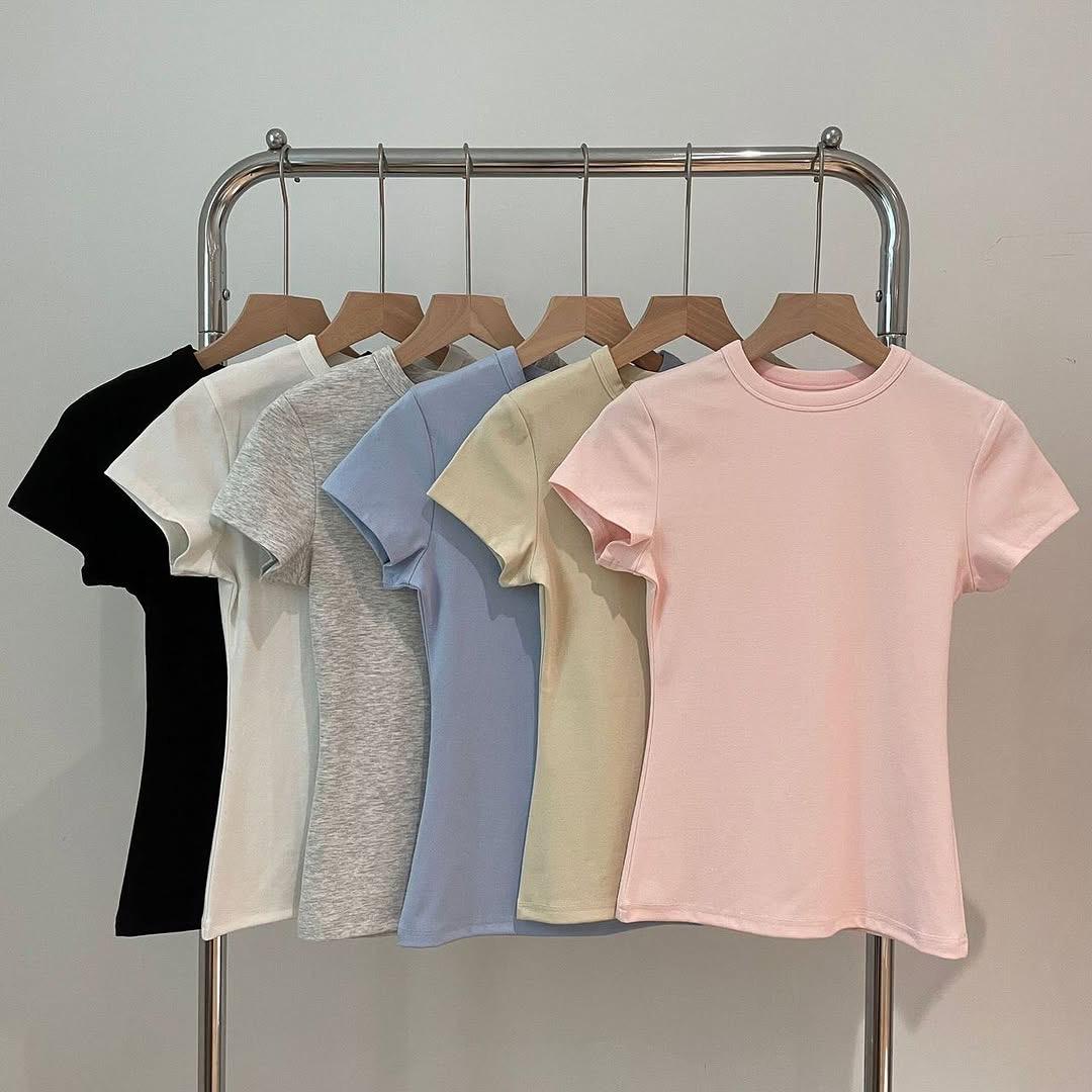 White Fitted Short Sleeve T-Shirt