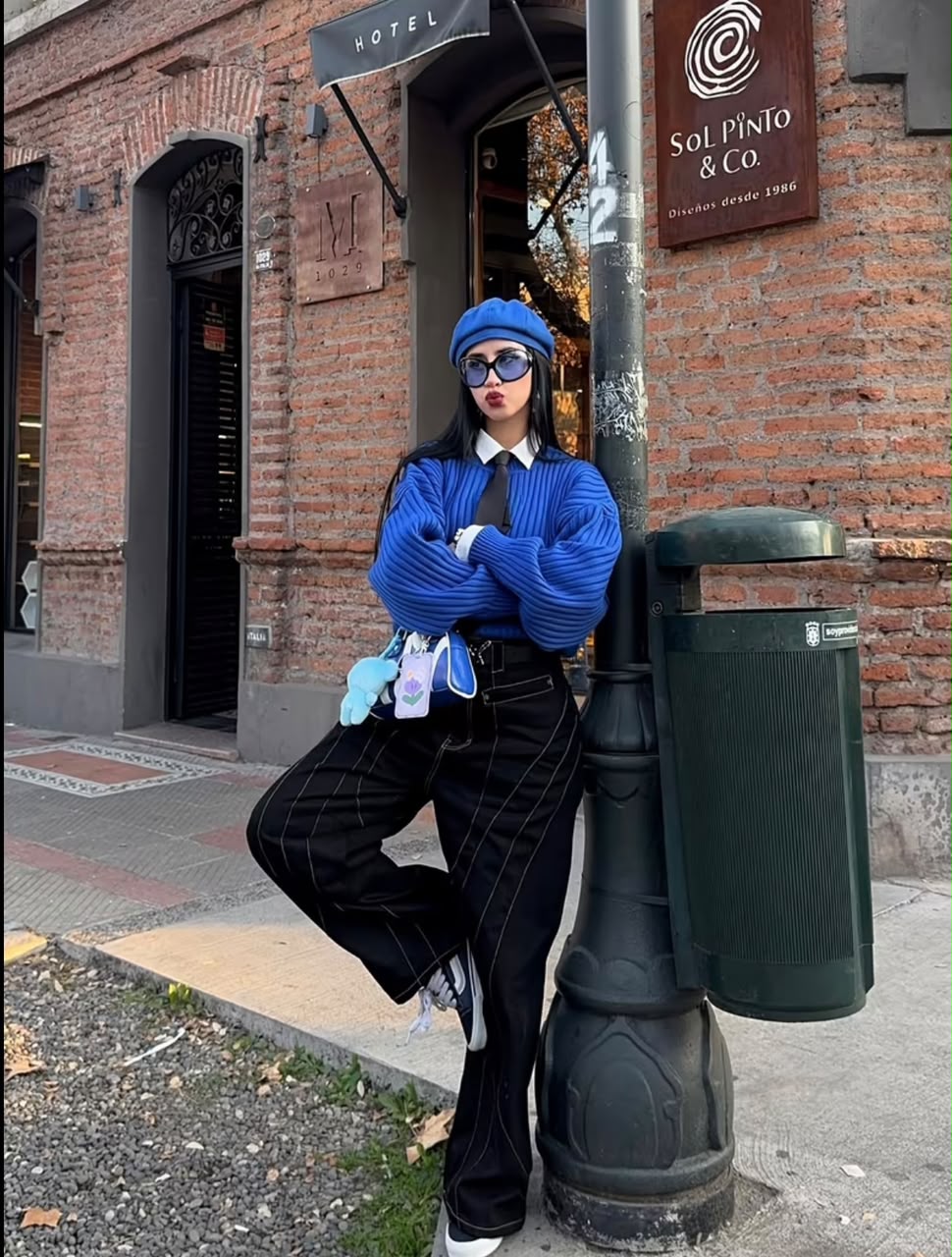 Royal Blue Knit Sweater