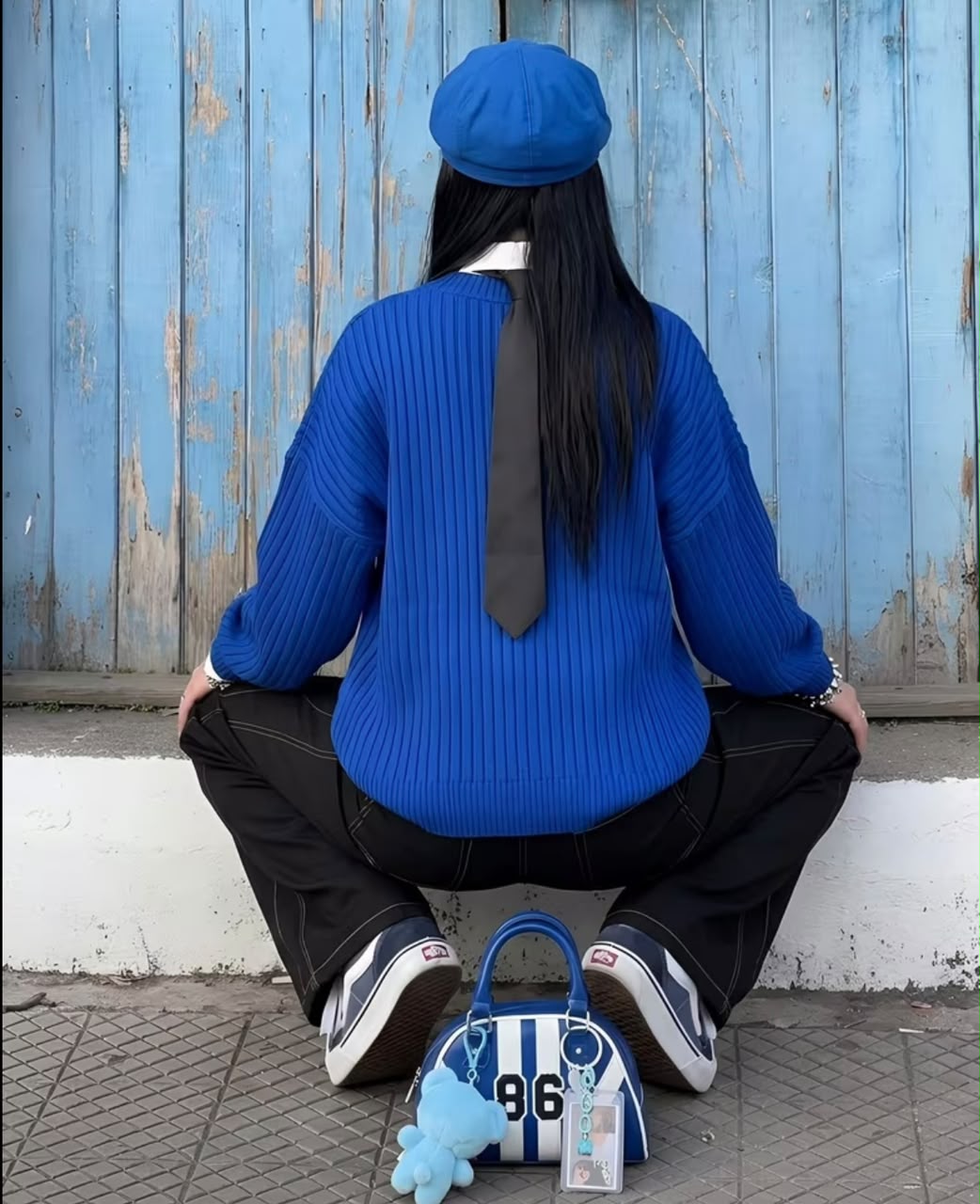 Royal Blue Knit Sweater