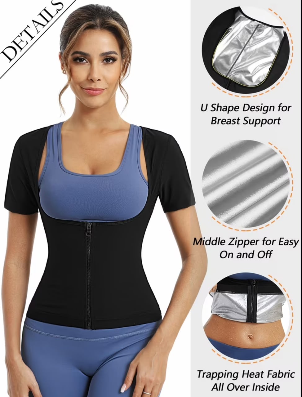 Black Sauna Sweat Vest
