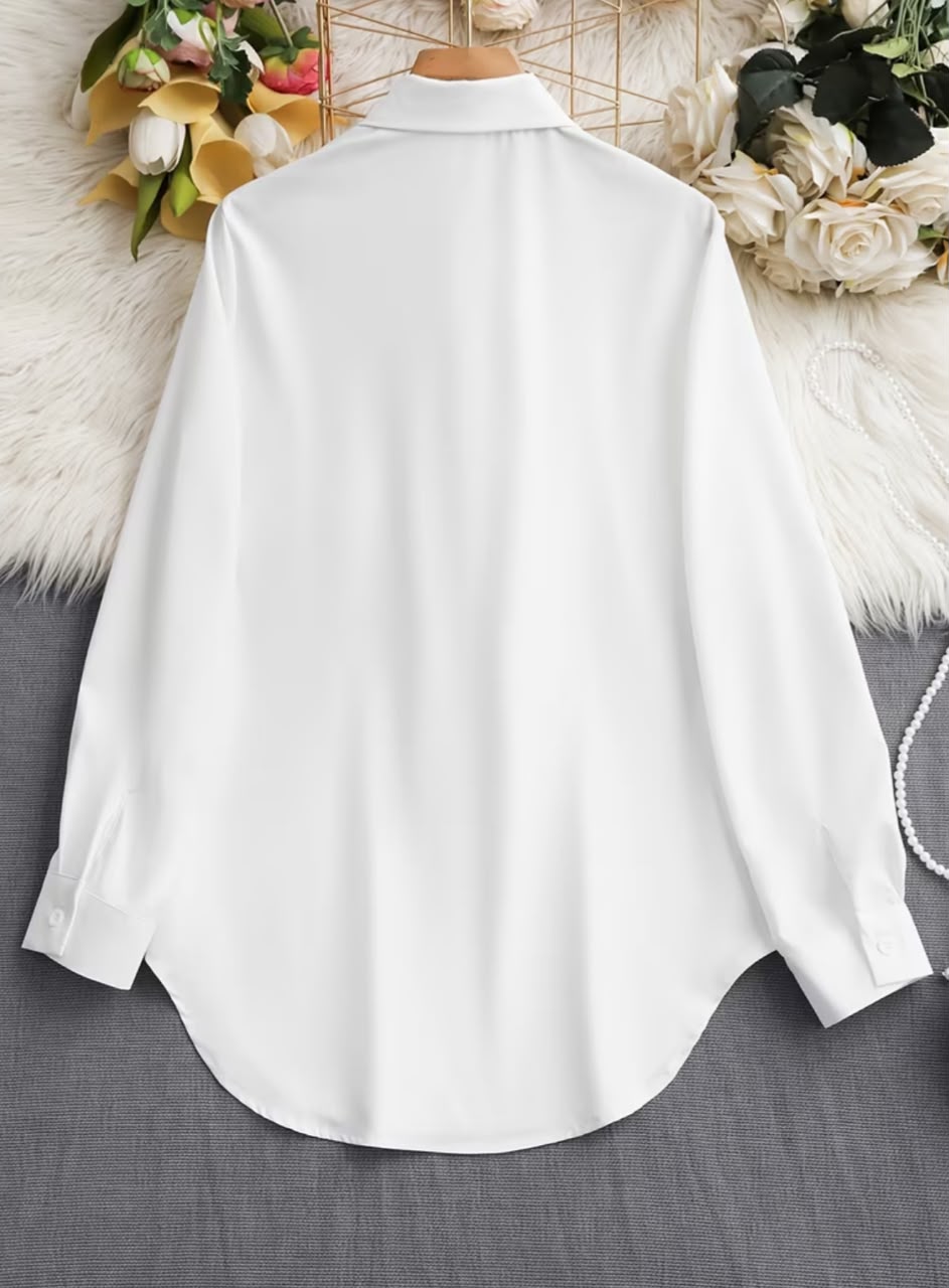 White Oversized Button Shirt