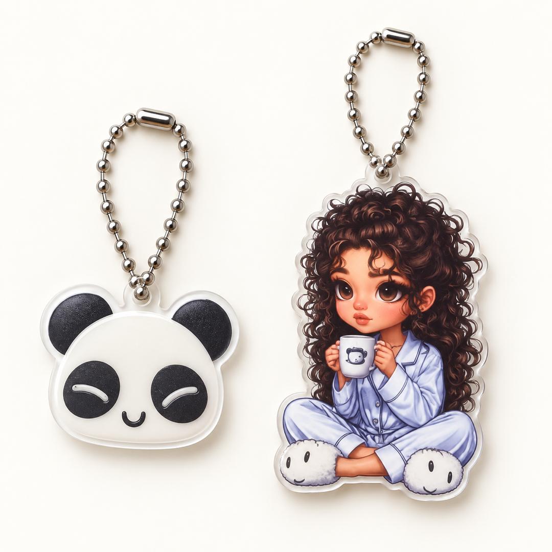 Cute Acrylic Character Keychain