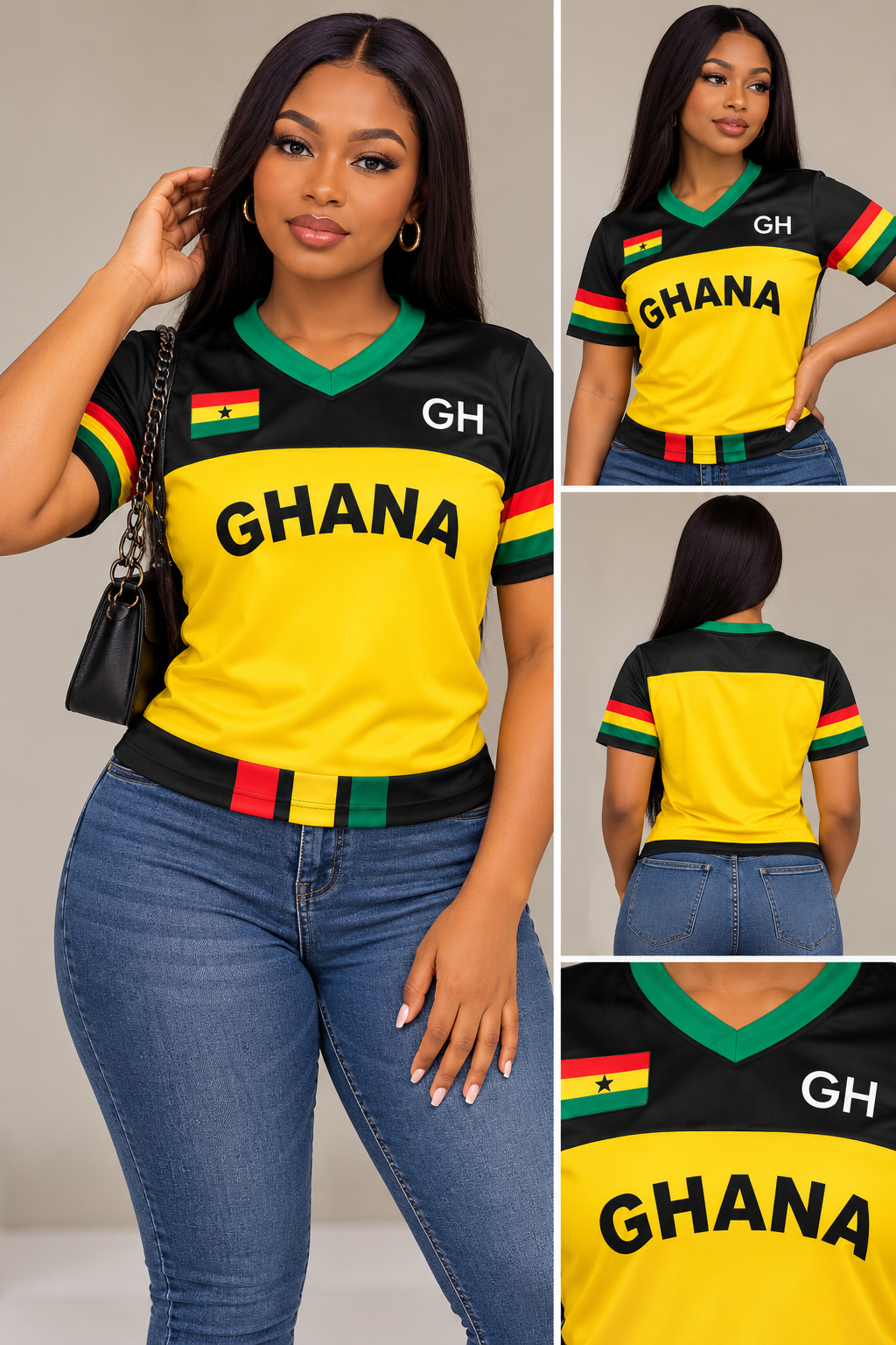 Yellow Ghana Jersey Top