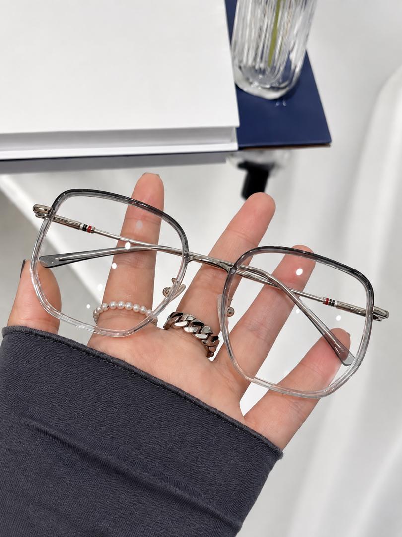 Oversized Clear Square Glasses