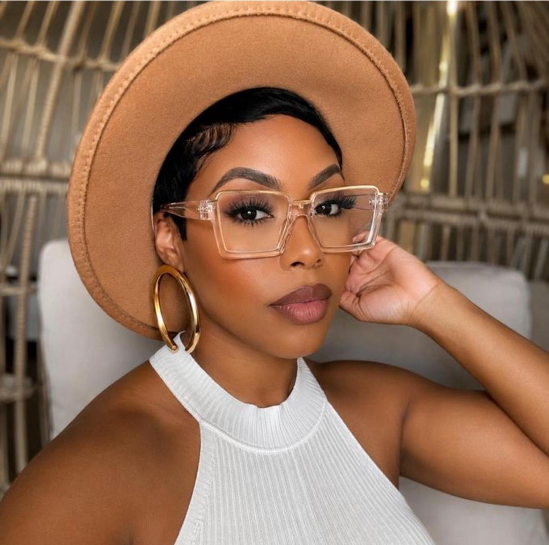 Oversized Clear Square Fashion Glasses
