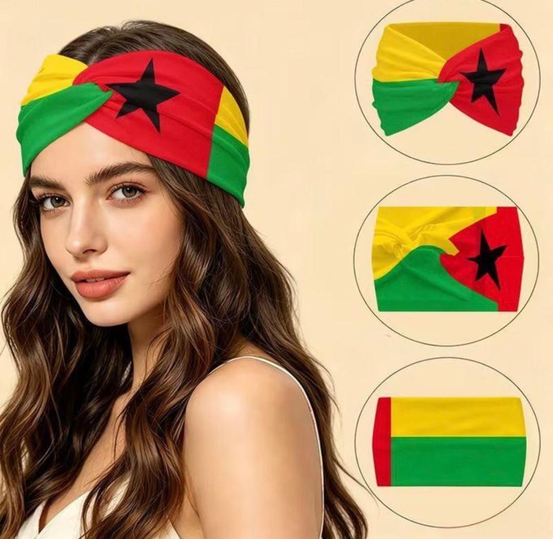 Ghana Flag Stretch Headband