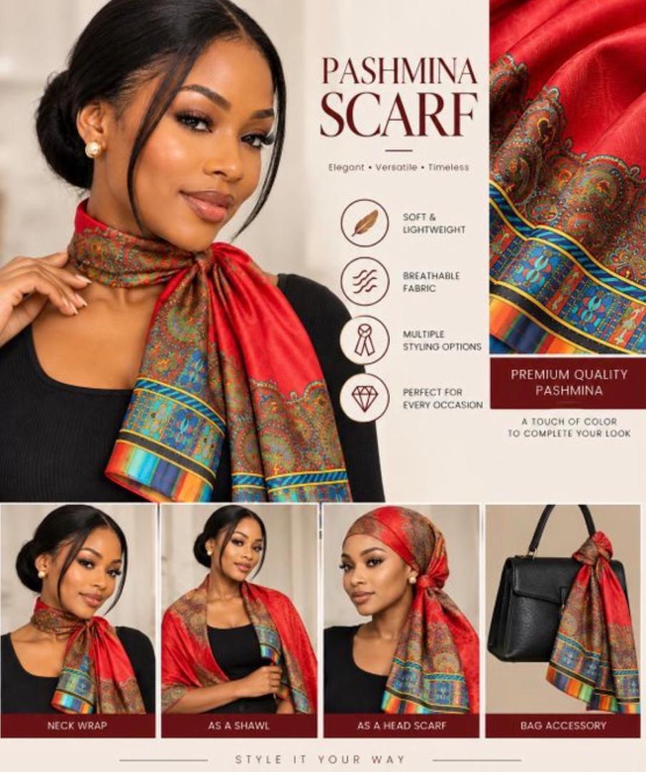 Printed Pashmina Scarf