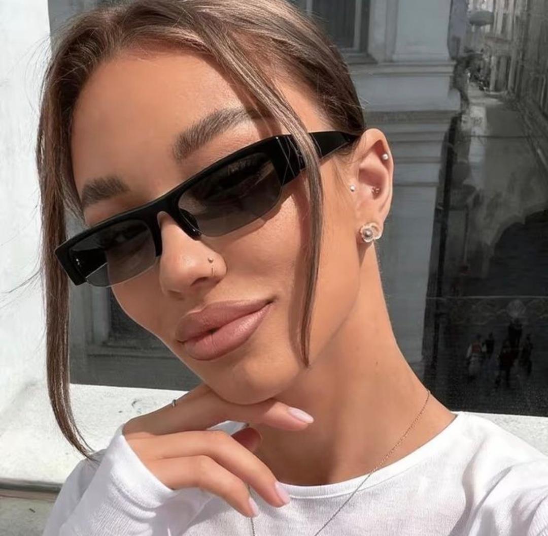 Black Rectangular Sunglasses
