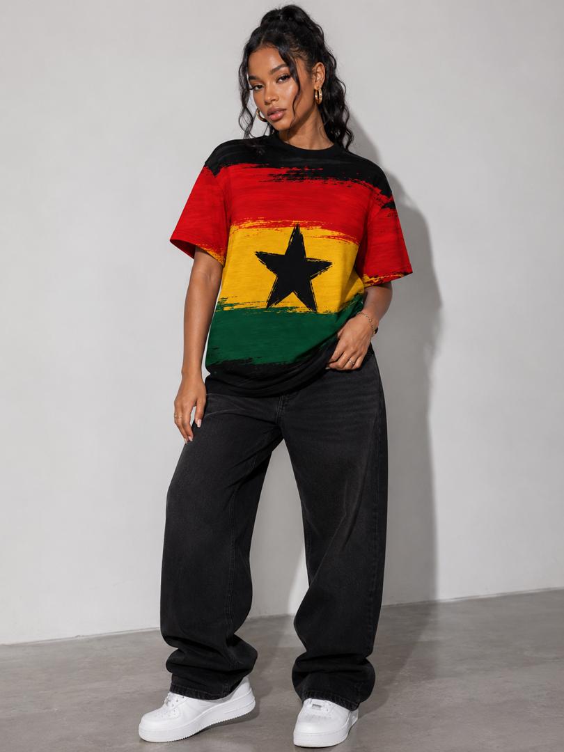 Ghana Flag Graphic T-Shirt