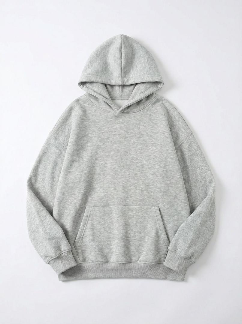 Grey Pullover Hoodie