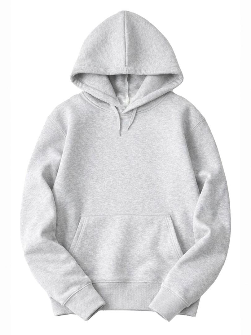 Light Grey Pullover Hoodie
