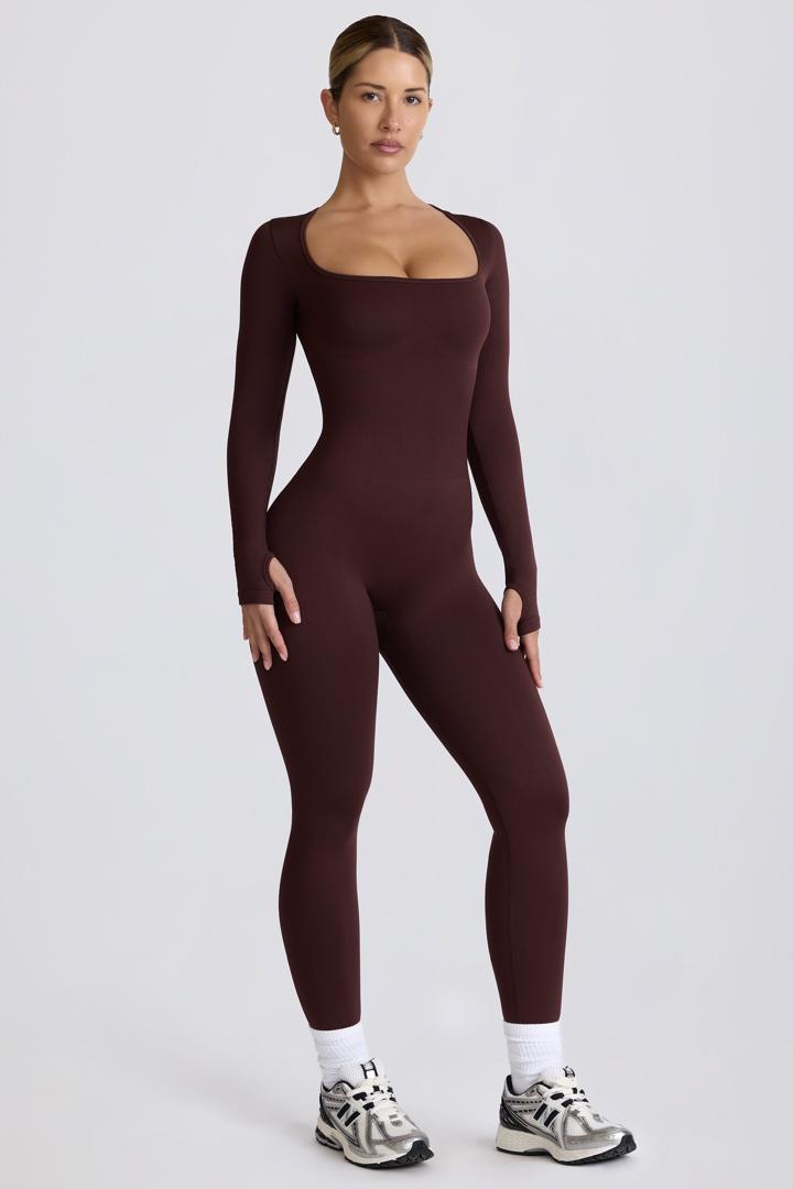 Chocolate Long-Sleeve Lounge Set