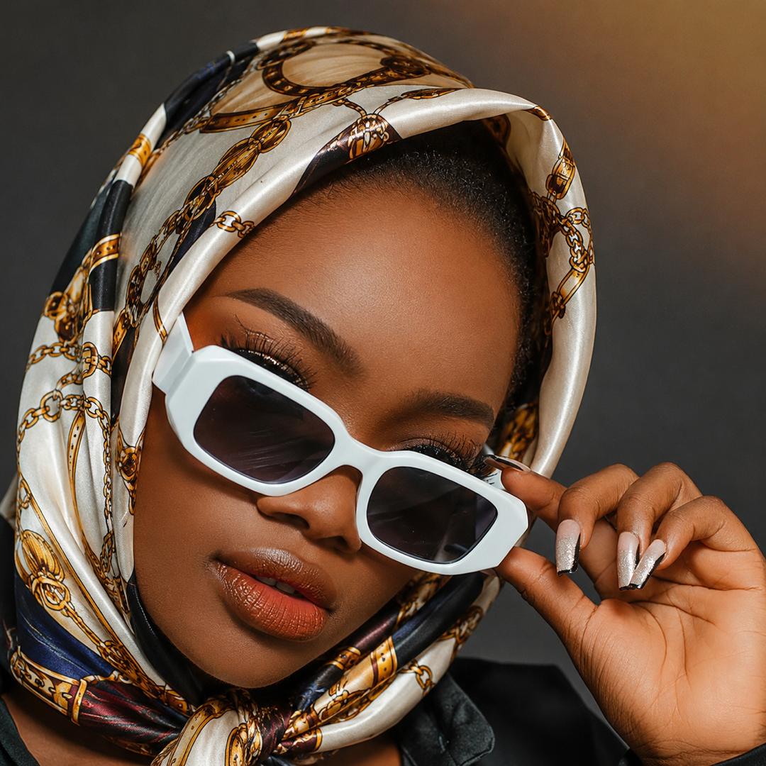 White Rectangle Sunglasses