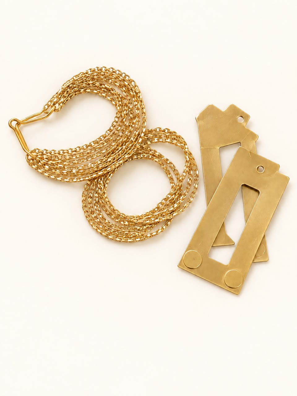Gold Magnetic Curtain Tieback Set