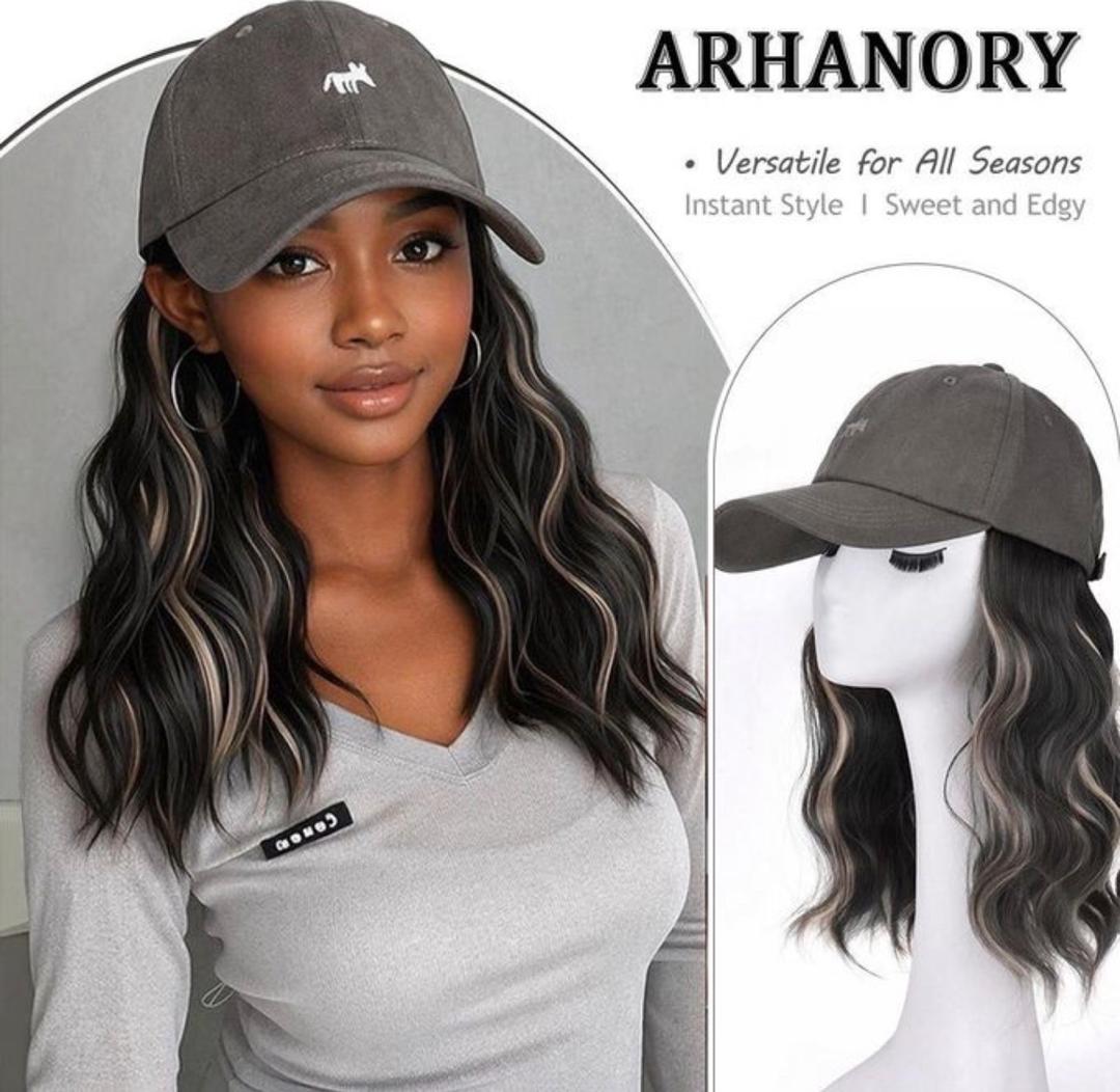 Baseball Cap Wig
