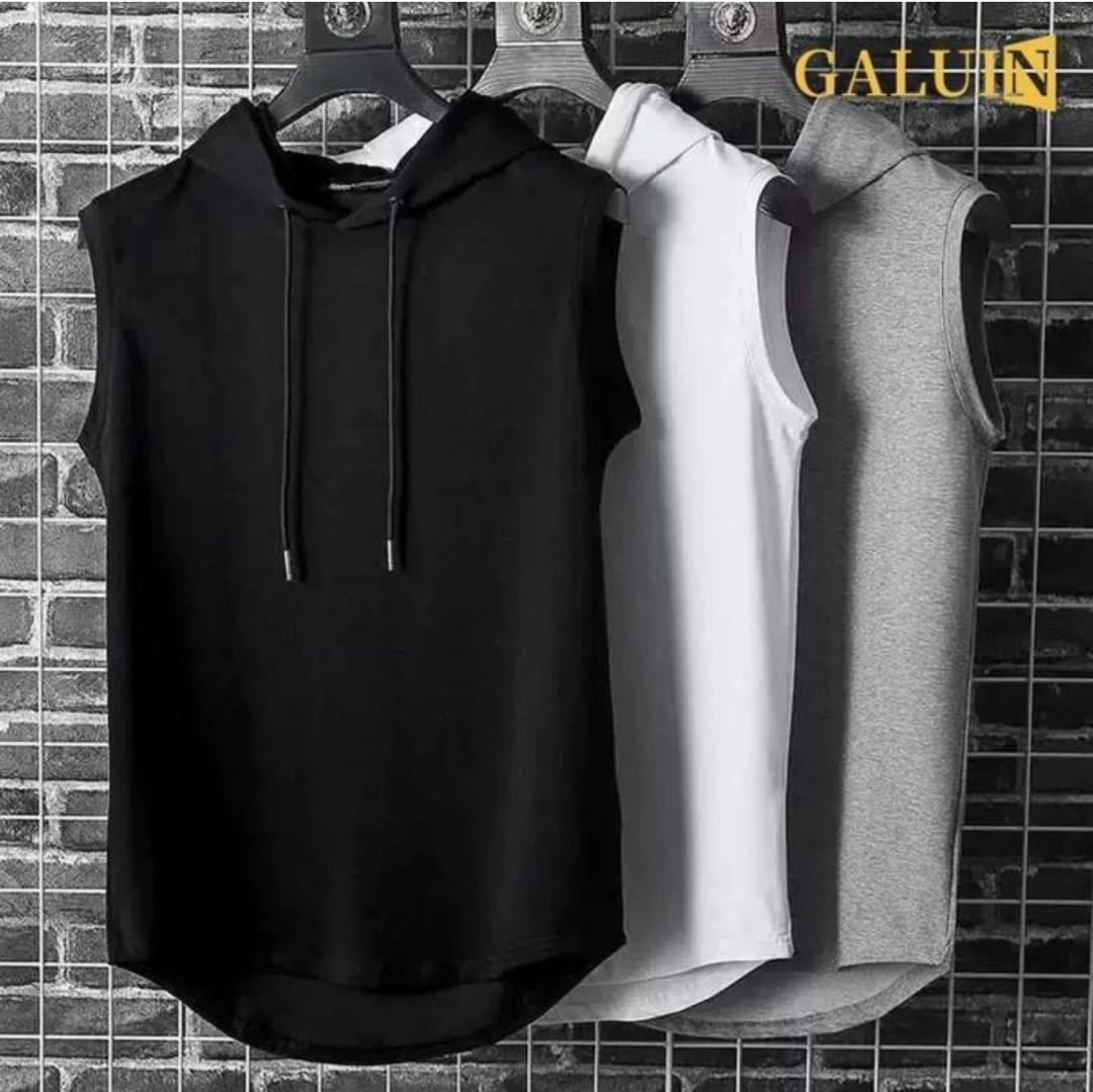 Sleeveless Drawstring Hoodie